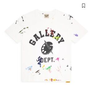 Gallery Dept Artistic Kids T-Shirt - White with Multicolor Accents
